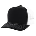 BLANK COTTON 5 PANEL SNAPBACK TRUCKER BALL CAP