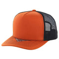 BLANK COTTON 5 PANEL SNAPBACK TRUCKER BALL CAP