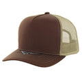 BLANK COTTON 5 PANEL SNAPBACK TRUCKER BALL CAP