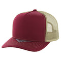 BLANK COTTON 5 PANEL SNAPBACK TRUCKER BALL CAP