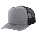 BLANK COTTON 5 PANEL SNAPBACK TRUCKER BALL CAP