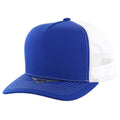 BLANK COTTON 5 PANEL SNAPBACK TRUCKER BALL CAP