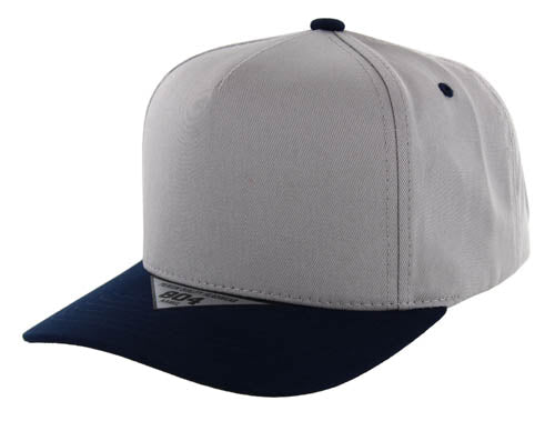 BLANK COTTON 5 PANEL SNAPBACK BALL CAP