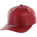 BLANK 6 PANEL PU SNAPBACK BALL CAP