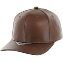 BLANK 6 PANEL PU SNAPBACK BALL CAP