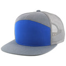 BLANK 7 PANEL MESH TRUCKER SNAPBACK CAP