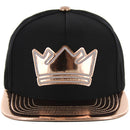 GOLD PATCH DETAIL FOIL APPLIQUE SNAPBACK CAP