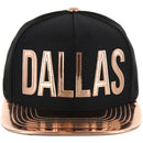 GOLD PATCH DETAIL FOIL APPLIQUE SNAPBACK CAP