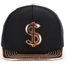 GOLD PATCH DETAIL FOIL APPLIQUE SNAPBACK CAP