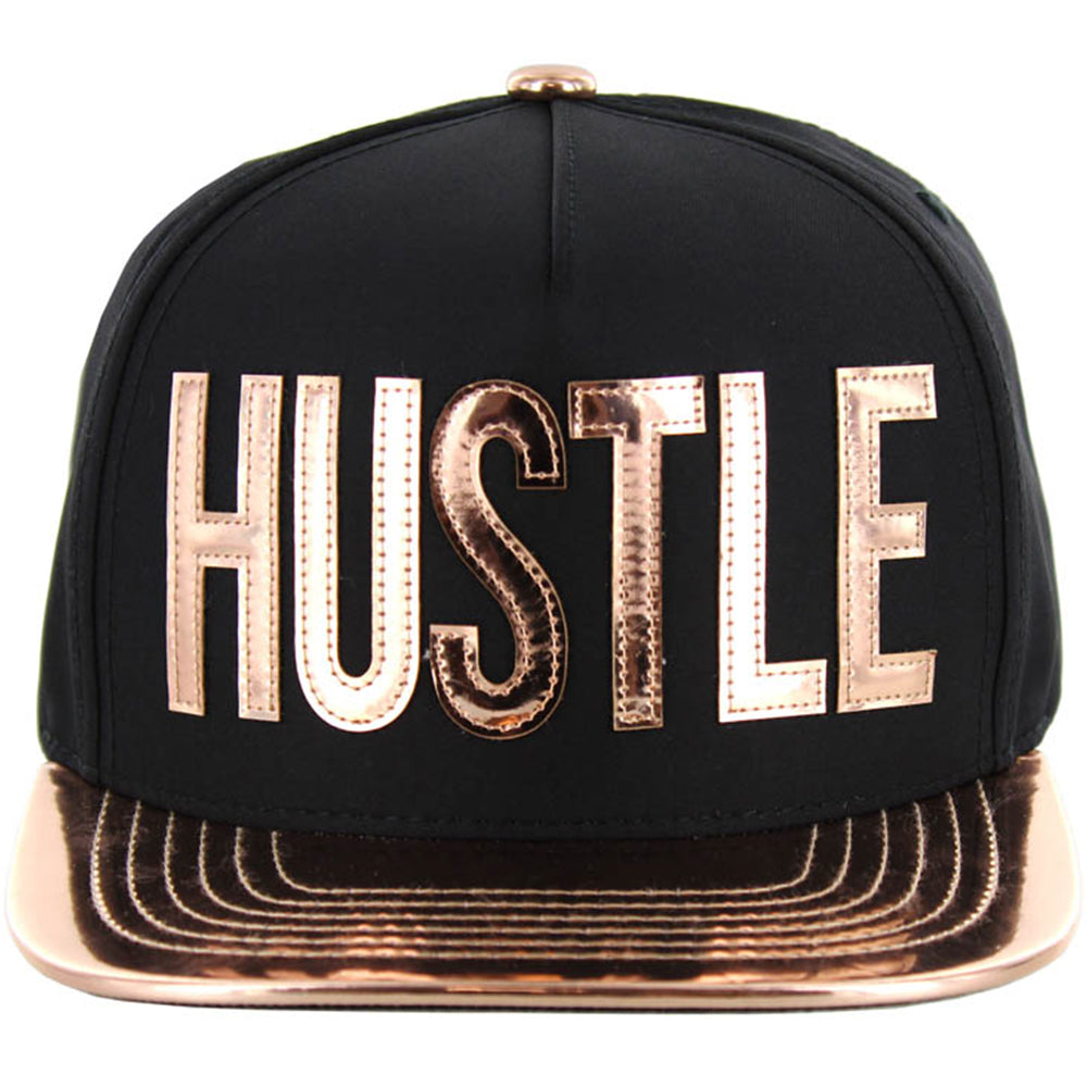 GOLD PATCH DETAIL FOIL APPLIQUE SNAPBACK CAP