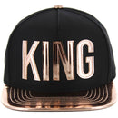 GOLD PATCH DETAIL FOIL APPLIQUE SNAPBACK CAP