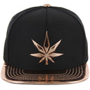 GOLD PATCH DETAIL FOIL APPLIQUE SNAPBACK CAP