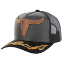 LONGHORN PATCH TRUCKER SNAPBACK