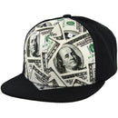DOLLAR PRINT SNAPBACK CAP