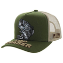 FISH EMBROIDERY PATCH TRUCKER