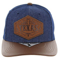 TEXAS PATCH PU VISOR DENIM SNAPBACK