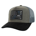 USA RUBBER PATCH SUEDE VISOR TRUCKER
