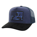 USA RUBBER PATCH SUEDE VISOR TRUCKER SNAPBACK