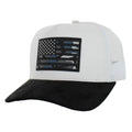 USA RUBBER PATCH SUEDE VISOR TRUCKER SNAPBACK