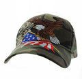 USA EAGLE EMBROIDERY CURVED SNAPBACK VELCRO CAP