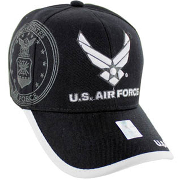 U.S. AIR FORCE LOGO MILITARY 6-PANEL CAP