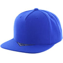 BLANK 5 PANEL ACRYLIC FLAT BILL SNAPBACK CAP