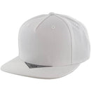 BLANK 5 PANEL ACRYLIC FLAT BILL SNAPBACK CAP