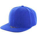 BLANK 6 PANEL ACRYLIC FLAT BILL SNAPBACK CAP
