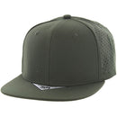 BLANK 6 PANEL HYDRO FLAT BILL SNAPBACK CAP