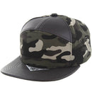 BLANK 7 PANEL CAMO PU SNAPBACK CAP