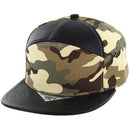 BLANK 7 PANEL CAMO PU SNAPBACK CAP