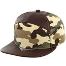BLANK 7 PANEL CAMO PU SNAPBACK CAP