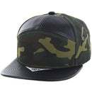 BLANK 7 PANEL CAMO PU SNAPBACK CAP