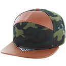 BLANK 7 PANEL CAMO PU SNAPBACK CAP