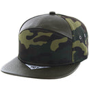 BLANK 7 PANEL CAMO PU SNAPBACK CAP