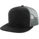 BLANK 7 PANEL MESH TRUCKER SNAPBACK CAP