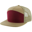 BLANK 7 PANEL MESH TRUCKER SNAPBACK CAP