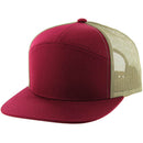 BLANK 7 PANEL MESH TRUCKER SNAPBACK CAP