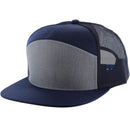 BLANK 7 PANEL MESH TRUCKER SNAPBACK CAP