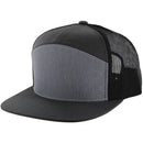 BLANK 7 PANEL MESH TRUCKER SNAPBACK CAP
