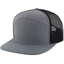 BLANK 7 PANEL MESH TRUCKER SNAPBACK CAP