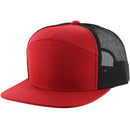 BLANK 7 PANEL MESH TRUCKER SNAPBACK CAP