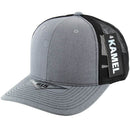 BLANK 6 PANEL MESH TRUCKER SNAPBACK BALL CAP