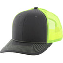 BLANK 6 PANEL MESH TRUCKER SNAPBACK BALL CAP