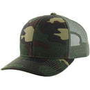 BLANK 6 PANEL MESH TRUCKER SNAPBACK BALL CAP