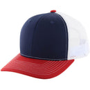 BLANK 6 PANEL MESH TRUCKER SNAPBACK BALL CAP