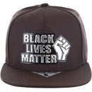BLM SILVER PATCH DETAILING PU SNAPBACK CAP