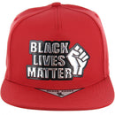 BLM SILVER PATCH DETAILING PU SNAPBACK CAP