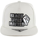 BLM SILVER PATCH DETAILING PU SNAPBACK CAP