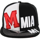 EMBROIDERY DETAIL 6 PANEL VISOR SNAPBACK CAP